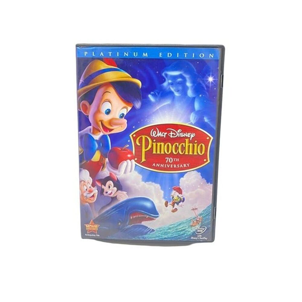 Disney Pinocchio Platinum Edition 70th Anniversary DVD Movie